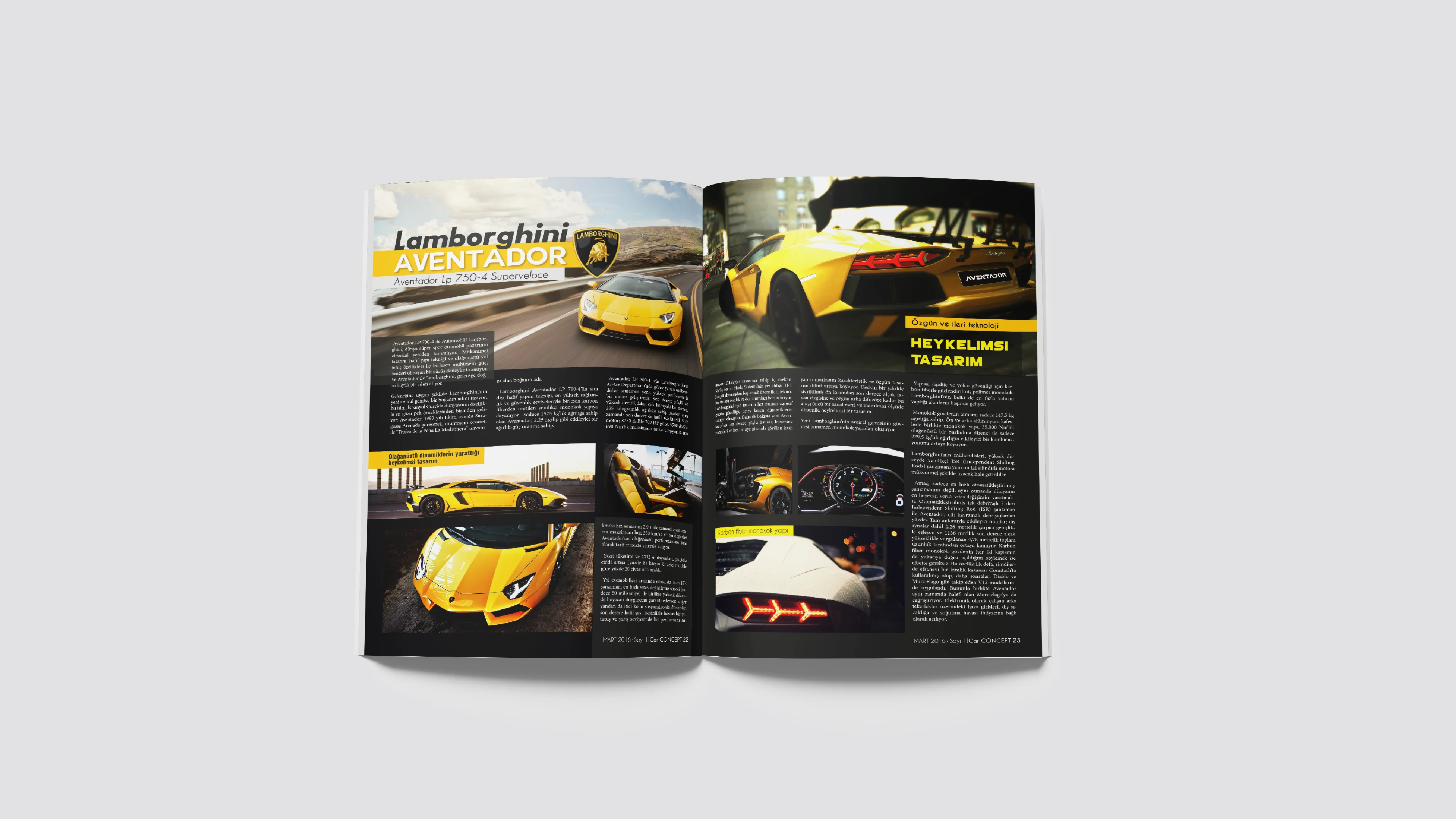 Car Concept Dergi Tasarımı